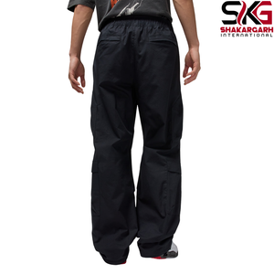 Pantalon cargo décontracté pour homme Shakargarh International, noir, en coton mélangé, léger, à séchage rapide, coupe large, style streetwear d'hiver - Product Image 6