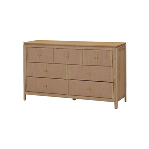 Collection ELYSIUM Commode à 7 tiroirs en bois massif Design contemporain Écologique Durable Qualité supérieure Meubles de chambre à coucher - Product Image 1