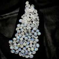 Lot en gros de pierres précieuses en forme de cabochon de pierre de lune arc-en-ciel naturelle, qualité A, pour la fabrication de bijoux, 10x8 mm