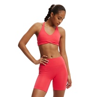 Shorts Deportivos de Cintura Alta para Mujer, Personalizados, de Venta Caliente, Elásticos, 100% Algodón, Transpirables, de Secado Rápido y Ecológicos