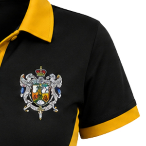เสื้อโปโลผู้หญิงแบบสองสี แขนสั้น คอปก ยี่ห้อ Custom Sigma Gamma Rho สำหรับงานกิจกรรมชมรมนักศึกษา  ผู้ผลิตขายส่งจำนวนมาก - Product Image 5