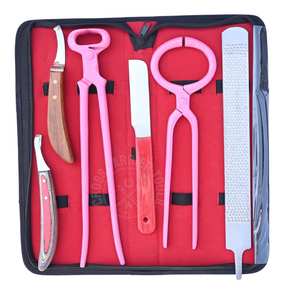 Kit de Herramientas Duraderas para Herrador: Alicates de 15 Pulgadas, Probador de Cascos, Lima, Cuchillo para Desgarros, Lazo para Abscesos, Cuchillo de Hoja Curva - Product Image 1