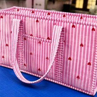 Sac fourre-tout matelassé en coton pour usage quotidien, motif floral imprimé à la main, idéal pour l'épaule