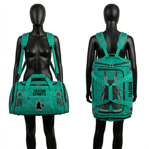 Bolsa Deportiva de Lucha Libre para Mujer, Premium, Poliéster 600D GSM, Verde, Doble Panel, Mochila Duffel con Bolsillo de Malla, Logotipo Personalizado con Sublimación - Product Image 2