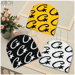 Bonnet tricoté unisexe décontracté en laine chaude pour l'hiver, style hip-hop, tendance, pour l'extérieur, avec impression de lettres, prix de gros - Product Image 3