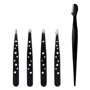 Pince à épiler professionnelle en acier inoxydable KAAMIR INSTRUMENTS, pointe fine, légère, écologique, outil de beauté de luxe - Product Image 6