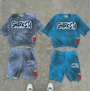 ชุดวอร์มแฟชั่นทันสมัยสำหรับฤดูหนาว แบบลำลอง เนื้อผ้าหนา เป็นมิตรกับสิ่งแวดล้อม ล้างสีแบบแอซิดวอช สีพื้น ผ้าสองด้าน ระบายอากาศได้ดี ไซส์พลัส สำหรับทุกเพศ - Product Image 4