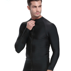 Nouvelle conception 2026 – Veste de bain homme à manches longues avec fermeture éclair frontale, anti-UV, séchage rapide, pour la plongée et le surf, personnalisable - Product Image 2