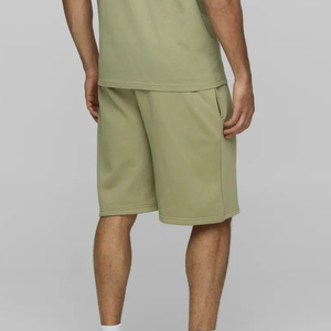 กางเกงขาสั้นผู้ชายผ้าฝ้าย 100% ผ้าเจอร์ซีย์คอตตอน 300GSM ทรงโอเวอร์ไซส์ กางเกงขาสั้นผู้ชายขายส่งแบบหนา กางเกงขาสั้นลำลองผู้ชาย - Product Image 5