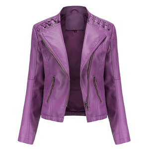 Unique Design <b>Lightweight</b> Breathable Leather <b>Jacket</b> For <b>Women</b> Hot Selling <b>Women</b> Clothing Breathable Leather <b>Jacket</b> - Product Image 1