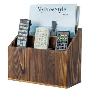 Luxury Handmade Eco-Friendly Square Wooden <b>Remote</b> <b>Holder</b> | Multi-Compartment Organizer | Housewarming Gift | Factory Wholesale - Product Image 3