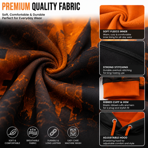 Nueva Sudadera con Capucha 3D con Estampado de Castillo de Calabazas de Halloween y Luna, Sudadera con Capucha de Poliéster Unisex Personalizada por Sublimación para Hombre y Mujer - Product Image 5