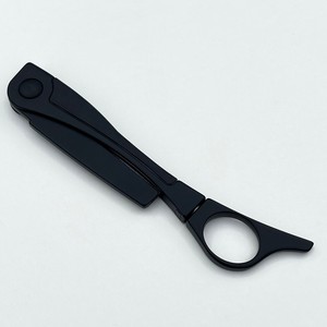 Rasoir de barbier professionnel de 8 pouces avec manche noir lame en acier inoxydable - Product Image 3
