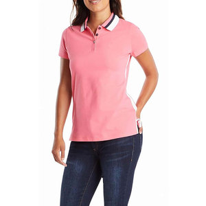 Camisas con Cuello Transpirables Personalizadas para Mujer, Polos de Tenis Blancos al por Mayor, Tops de Golf de Manga Corta para Dama, Fabricante OEM - Product Image 4