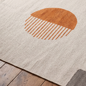 Tapis floral en coton fait main imprimé au bloc, style bohème, adapté aux animaux domestiques, écologique, pour salon, chambre, intérieur et extérieur - Product Image 5