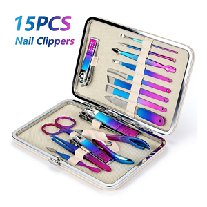High Quality <b>Nail</b> Care Tools Set Best Selling Manicure Pedicure <b>Kit</b> Unique Color Travel Friendly Case Top Selling Product - Product Image 2