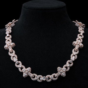 VVS Moissanite Diamond Cross Cuban Link <b>Chain</b> Necklace 925 Sterling Silver <b>Iced</b> <b>Out</b> Custom Hip Hop Jewelry Gift - Product Image 1