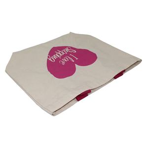 Hot for <b>Pink</b> Soft Cotton Canvas Tote <b>Bag</b> with Web Handle Recyclable Natural Tote Style Shopping <b>Bag</b> - Product Image 6