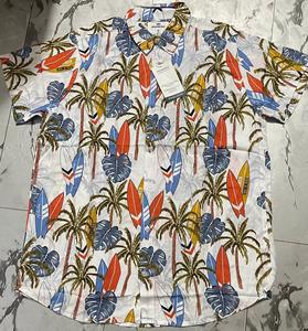 Tùy Chỉnh Thiết Kế Thăng Hoa In Quá Khổ Thời Trang Phố Người Đàn Ông Giản Dị Bãi Biển Ngắn Tay Áo Nút T Áo Sơ Mi Cho Nam Giới Nút Bao Gồm - Product Image 1