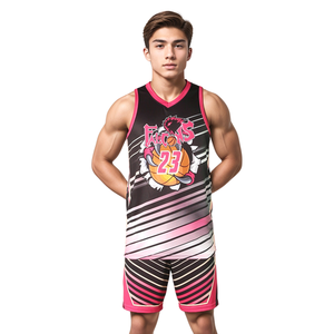 Uniforme de Baloncesto Sublimado Personalizado, Talla Grande, Transpirable, Ropa de Baloncesto Sublimada para Hombres, Jóvenes y Niñas, Uniformes de Entrenamiento para Equipos - Product Image 1