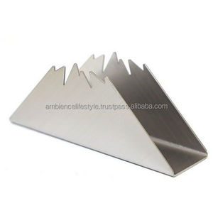 Unique <b>patterned</b> metal napkin holder for dining table kitchen decor stylish durable rust resistant long lasting design - Product Image 3