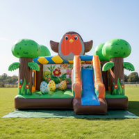 Château gonflable personnalisable d'oiseau de thème de forêt terrain de jeu extérieur pour des enfants maison de rebond pour des locations de partie portable plein d'entrain