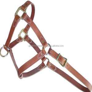 Nouveau design de luxe en cuir marron anglais personnalisé licou cheval produits de course équestre faits à la main à bas prix - Product Image 5