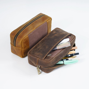 Crazy Leather Toiletry Bag Women Dopp <b>Kit</b> Bag for Men <b>Shaving</b> Bag. - Product Image 4