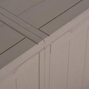 Grande boîte de rangement 100 % polypropylène résistante aux UV en brun - Product Image 6