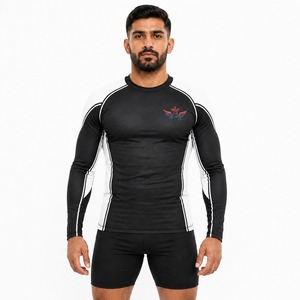 Ropa Deportiva Transpirable de Secado Rápido para Entrenamiento de Artes Marciales, Camiseta de Compresión MMA Ligera de Alto Rendimiento OEM - Product Image 1