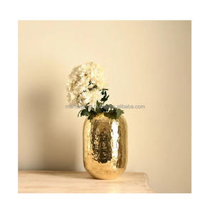 Floreros de Metal modernos de alta calidad Maceta de mesa con acabado de níquel para boda Precio al por mayor Premium Nuevo estilo - Product Image 4