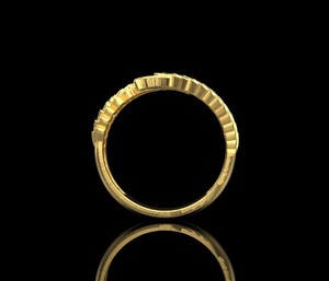 Glamorous 925 Sterling Silver <b>Gold</b> Angel Wing <b>Ring</b> Detailed Feather Open Style Statement Jewelry - Product Image 3