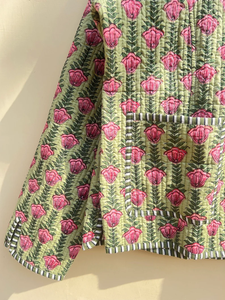 Edredón Acolchado Hecho a Mano en India, 100% Algodón Ecológico, Antiarrugas, Transpirable, de Secado Rápido, con Estampado Digital y Bolsillo Frontal, para Primavera/Otoño - Product Image 6