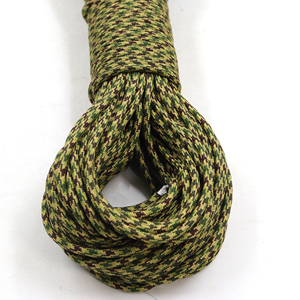 Cordon en paracorde marron camouflage 4 mm, type 550, cordon utilitaire en nylon pour le camping, la survie, l'artisanat et les travaux manuels - Product Image 2