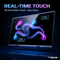 Pizarra Interactiva Inteligente Android Ultra Delgada de 110 Pulgadas 4K LCD con Pantalla Táctil de 40 Puntos y Almacenamiento de 8GB+128GB