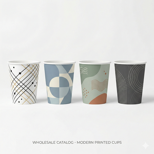 Vaso de Papel de Pared Simple Resistente de 7oz 200ml, Impresión Personalizada, Desechable, para Vendedores de Comida Callejera y Eventos al Aire Libre - Product Image 2