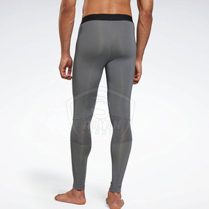 Wholesale Quick Dry <b>Men's</b> Spandex Polyester MMA Compression Leggings <b>Yoga</b> Sports Fitness Tights Quick Dry Running <b>Pants</b> - Product Image 2