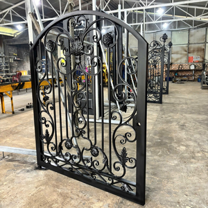 Puerta de Hierro Forjado Premium, Puerta de Entrada Decorativa de Metal Personalizada para Villas, Mansiones y Casas de Lujo - Product Image 6