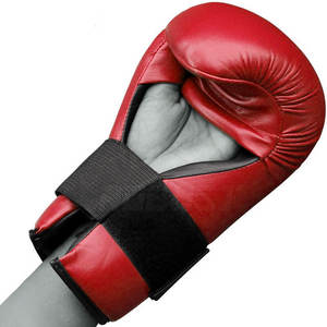 Guantes de Karate de Cuero para Entrenamiento de Artes Marciales, Ejercicio Físico, Entrenamientos Diarios, Cierre de Gancho y Bucle Antideslizante - Product Image 4