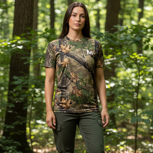 T-shirt tactique d'extérieur pour hommes, à manches courtes, respirant, motif camouflage, pour le camping, la pêche, la randonnée - Product Image 6