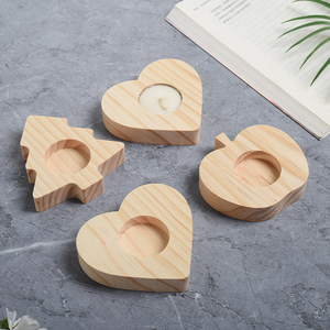 เชิงเทียนไม้สำหรับงานแต่งงานสไตล์เรียบง่ายสำหรับวางบนโต๊ะ - Product Image 3