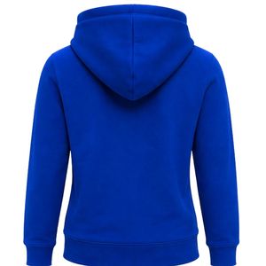 เสื้อฮู้ดดี้ผู้หญิงสีน้ำเงินรอยัลแบบกรีกสั่งทำพิเศษ ไม่มีเชือกผูก แขนยาว ลายกราฟิกตราสัญลักษณ์ เสื้อฮู้ดแบบสวมหัวลำลอง ผ้าฟลีซ - Product Image 2
