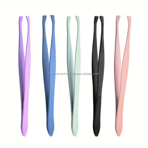 Pince à épiler pour sourcils, outil de maquillage en titane professionnel pour hommes, accessoire de beauté, 1 pièce - Product Image 3