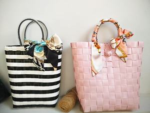 Bolso de Mano Ecológico de Plástico Reciclado, Bolso Tote de Moda, Bolso Reutilizable Sostenible para Compras, Uso Diario y Viajes - Product Image 3