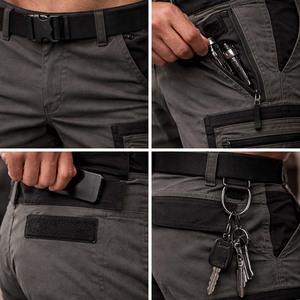 Pantalones Cortos Cargo Tácticos Casuales Personalizados para Hombre, con Múltiples Bolsillos, Cinturón Utilitario, Duraderos, Impermeables, Transpirables, de Oxford 100% Poliéster - Product Image 3