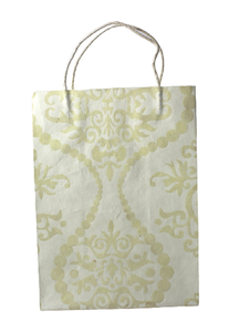 Sac en papier kraft bleu de luxe de qualité supérieure avec poignée en ruban gaufré, recyclable, fait main, pour bougies, prix d'usine - Product Image 2