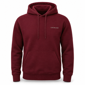Wholesale Oversized Hoodie Custom Logo Cotton Polyester <b>Fleece</b> Sweatshirt Unisex Streetwear Supplier - Product Image 1
