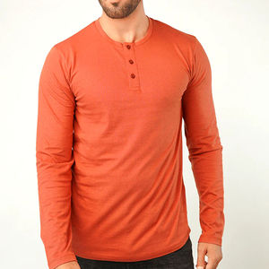 Chemises pour hommes à manches longues, col boutonné, unies, confortables, tendance, de haute qualité, personnalisables, pour l'extérieur, prix de gros - Product Image 1