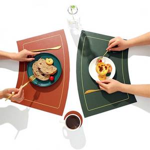 Made in India Top Notch Quality High Grade PU Leather Dining <b>Table</b> Mat Coaster for Office, Restaurant & Hotel Use at Low Cost - Product Image 1