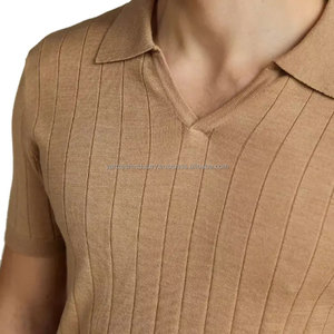 2023 Pakistán hizo cómodo algodón/fibra de bambú para camiseta Polo para hombres patrón sólido diseño único - Product Image 6